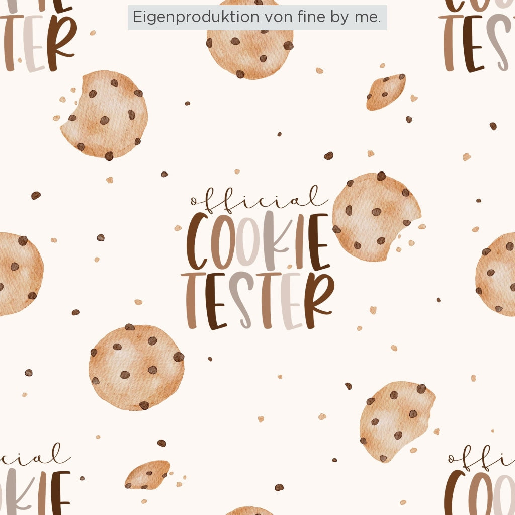 Lagerware: Bio-Jersey „Cookie Tester chocolate“, Eigenproduktion
